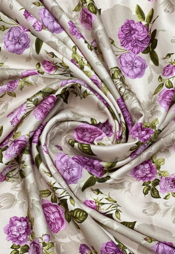 Beige Floral Marina Unstitched 2-Piece Suit 1