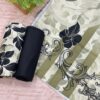 Black & Beige Khaddar Unstitched 3-Piece Suit with Digital Dupatta 1