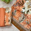 Soft Peach Khaddar Unstitched 3-Piece Suit with Beige Bold Floral & Digital Dupatta
