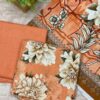 Soft Peach Khaddar Unstitched 3-Piece Suit with Beige Bold Floral & Digital Dupatta