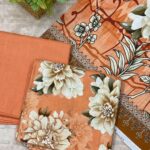 Soft Peach Khaddar Unstitched 3-Piece Suit with Beige Bold Floral & Digital Dupatta
