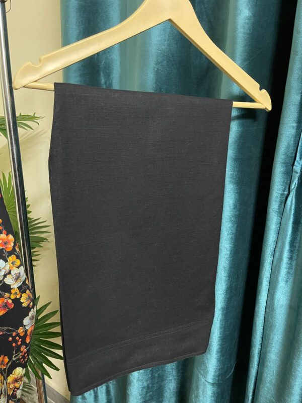 Black Khaddar Stitched 3-Piece Suit with Multicolor Floral & Digital Dupatta 1