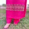 Shocking Pink Premium Lawn Stitched 3 Piece Suit